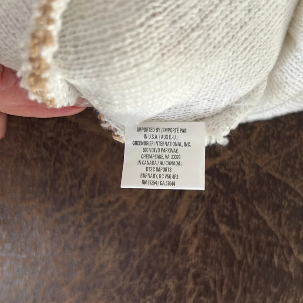 Juncture Women’s Striped Hat- Tan & White